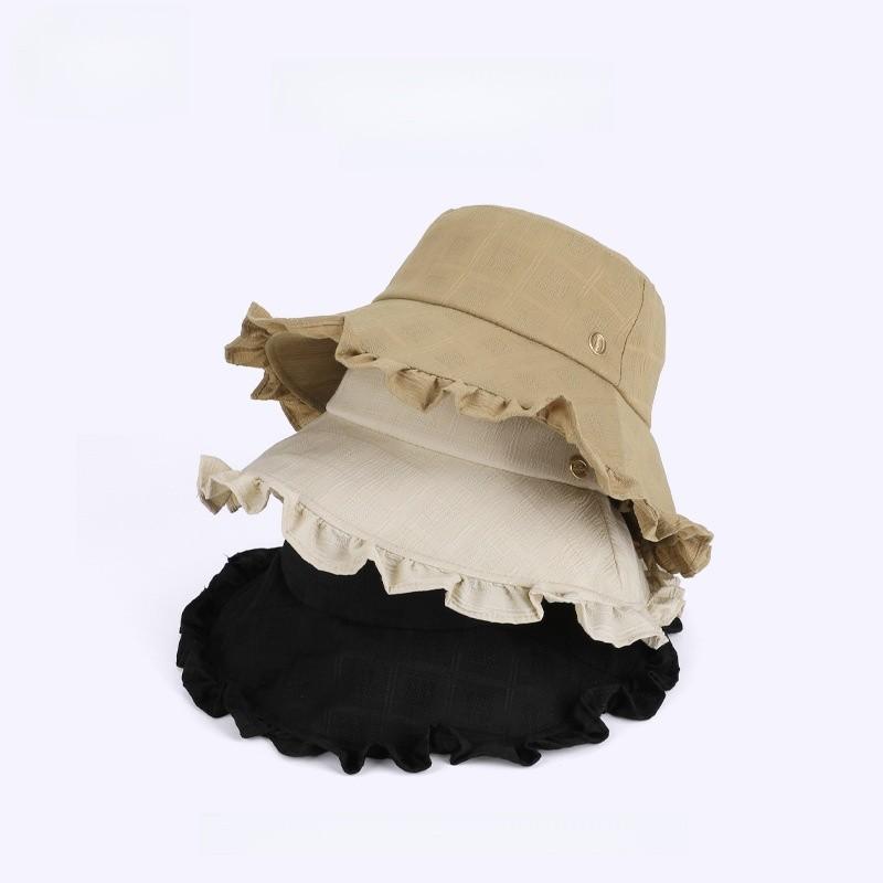 Sun Protection Fisherman Hat For Women With Large Brim And Breathable Polyester For Summer Outdoor Activities