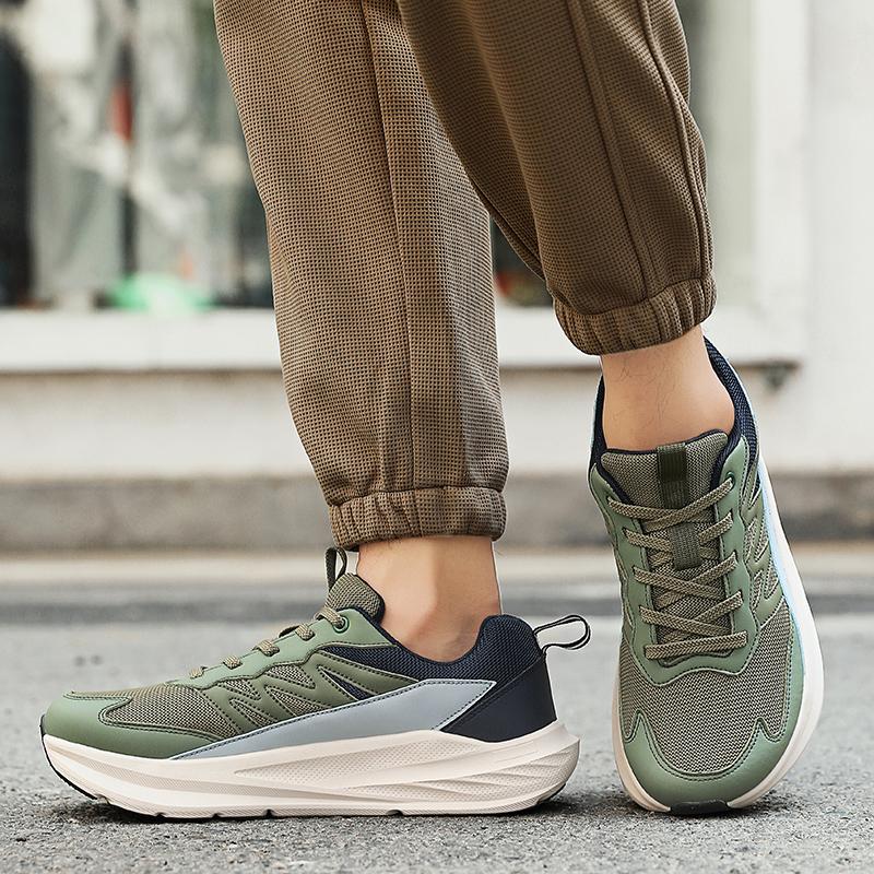 Men'S Summer New Wide Toe Casual Shoes Lightweight And Breathable Mesh Thick Soled Sports Shoes Suitable For Travel 36-46