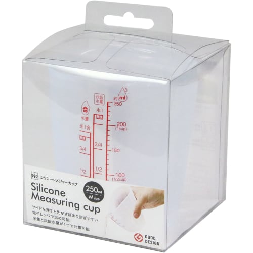 World Create Measuring Cup, 250ml, Medium, VIV, New Silicone, 60306, Clear