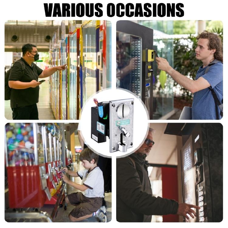 Anti Thefts Coin Mechanism For Entertainment Machines Features Alloys Panel Quick Install And Wide Compatibility