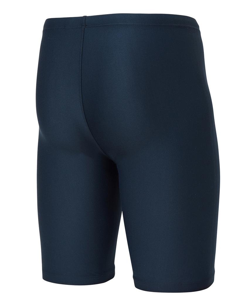 Laelliseupocheu [Osmh667 Nvy] Solid Sturdy Men'S Half-Length Swimsuit Navy