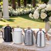 650ml Coffee Hand Brewing Pot Stainless Steels Pours Over Kettle Gooseneck Coffee Pot Kitchen Tool for Home Office