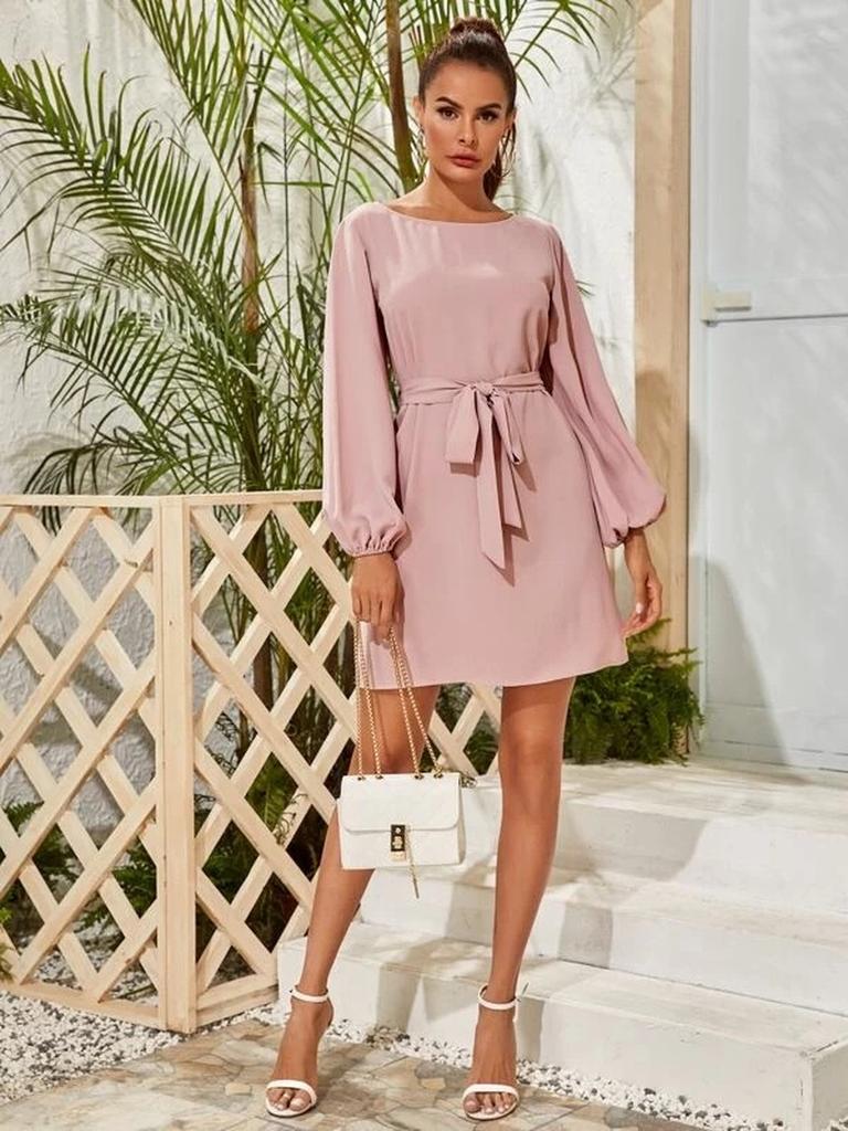 New Style Long Sleeve Slim Fit Bodycon Dress for Women Bodycon Dress,long Sleeve Dress,high Waist