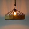 Iron Material Retro Pendant Lights 40CM E27 Base Loft Vintage Office Indoor Home Hemp Rope Industrial Hanging Lamps Chandelier