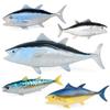 Realistic Bluefin Tuna Children's Cognitive Marine Animal Model for Fish Tank Decoration