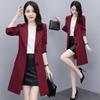 Women's Mid-Length British Style Trench Coat - Elegant Korean Loose Fit Overcoat for Spring and Autumn 2022.