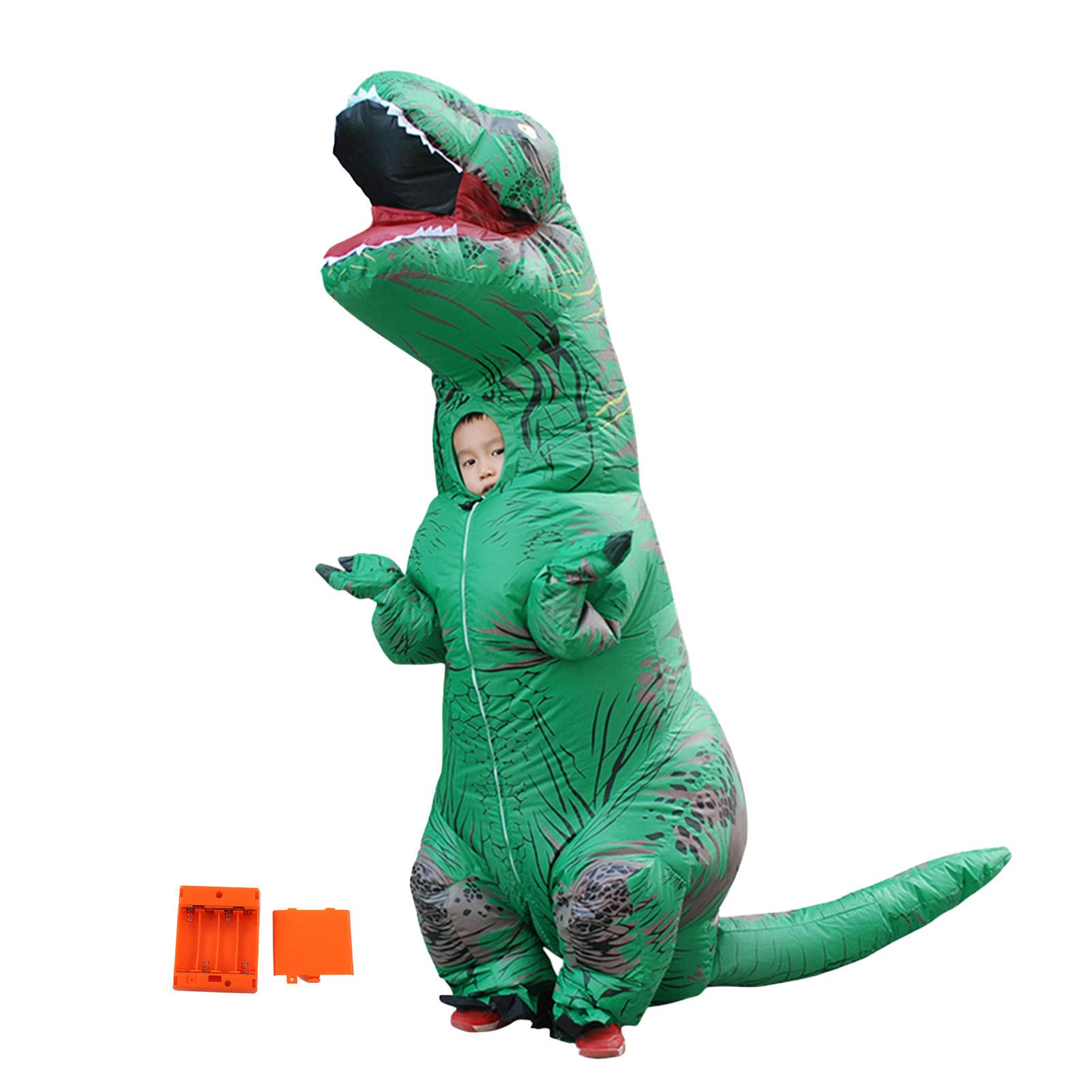 Костюм динозавра T Rex надувной костюм динозавра для Хэллоуина, косплей вечеринка Рождество зелёный
