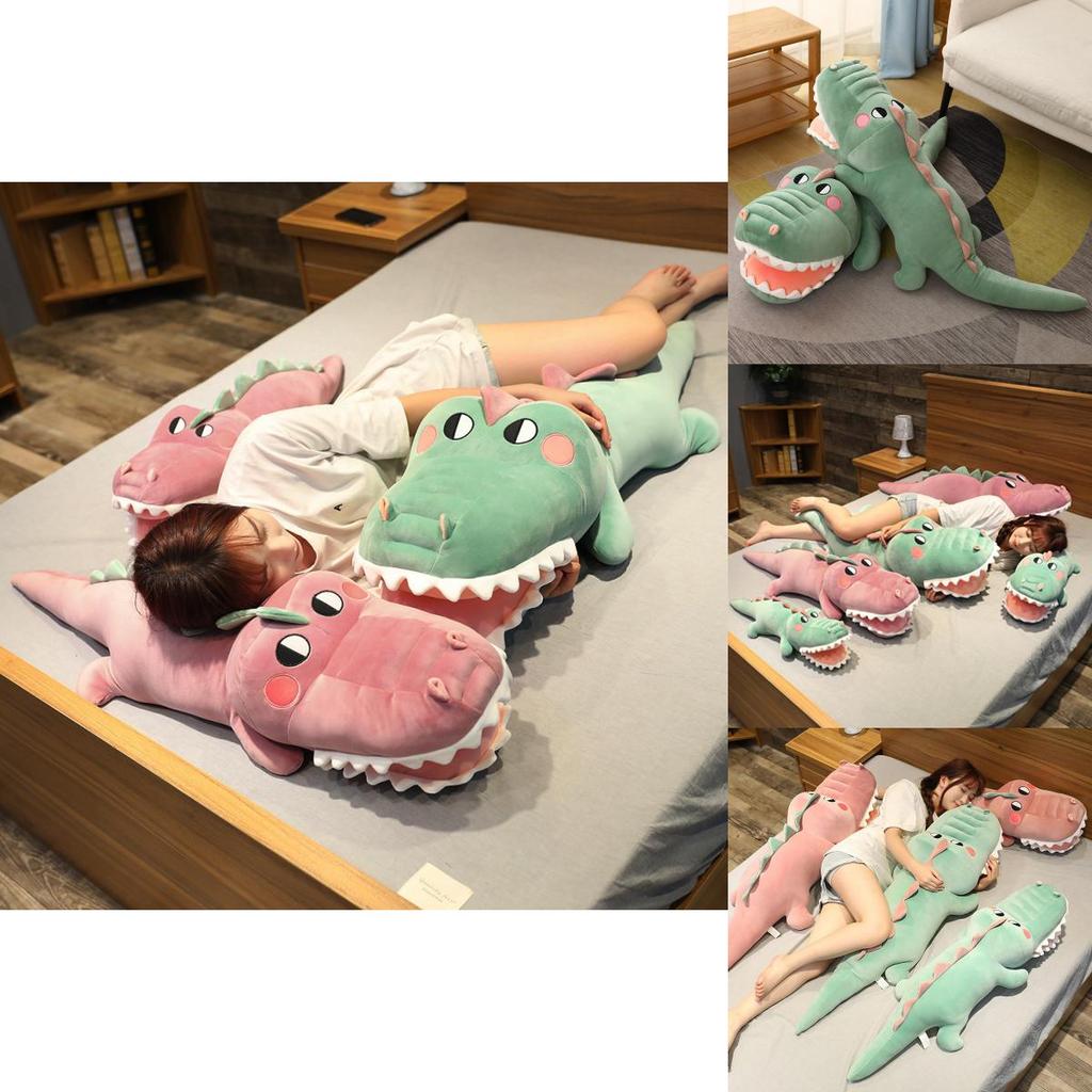Entzückendes übergroßes Krokodil Plüschkissen Weiches Stofftier Spielzeug Kuschelfreund