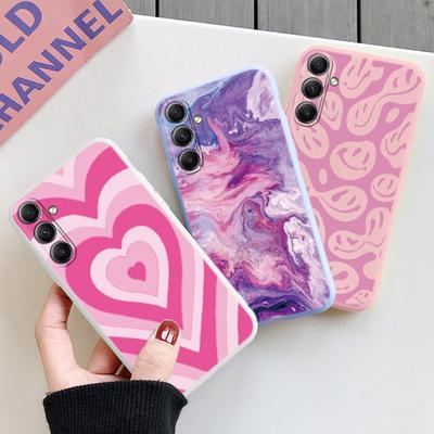 Heart Patterned Soft Silicone Case For Xiaomi Redmi Note 13 14C Samsung M35 A55 S24 A06 iPhone Huawei Honor Realme Camera Protective Shockproof Cover