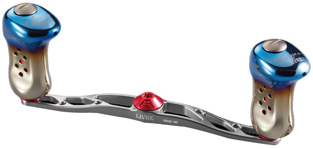 LIVRE 11946 Коленвал 140 с ручкой-триггером для Daiwa Titanium B1, и Красный, FB1K140-TR-TIR