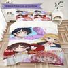 Rent a Girlfriend Pattern Bedding,Quilt Set Quilt Cover Pillowcase Home Birthday Gift(1 * duvet cover + 2 * pillowcase, without core)_lx