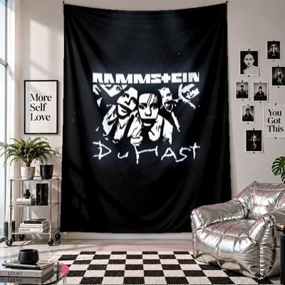 Arazzo da parete Rammstein Decorazione per la casa Tessuto da appendere a parete per camera da letto Soggiorno Sfondo