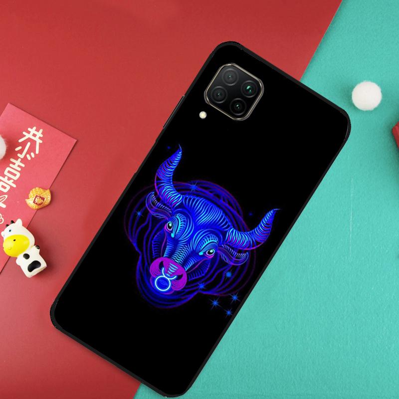 Neon Zodiac Signs For Huawei Nova Y73 Y70 Y72 Y60 Y90 Y61 Y91 8i 7i 11i 12i 12s 9 10 SE P20 P30 P40 Lite Case