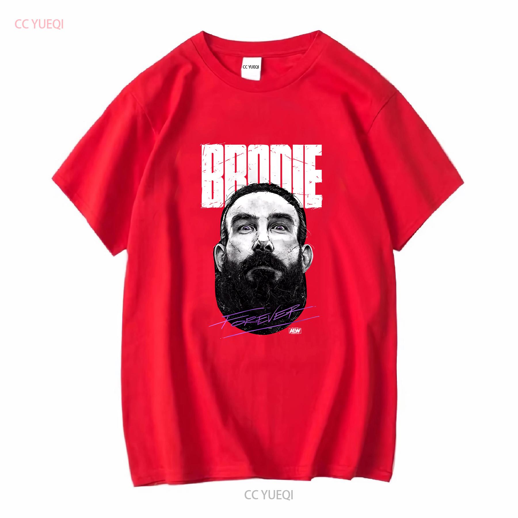 Brodie Lee Forever AEW Official T Shirt long or short sleeves vintage Washed designer clothes streetwear Top For Everyday Wear S