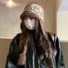 Vintage Knit Beret Wool Blend Warm Hat For Autumn Winter Women