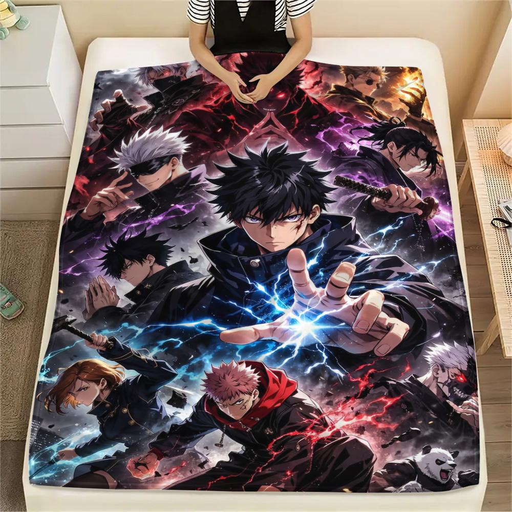 

Jujutsu Kaisen Characters Flannel Blanket, Soft for Home Decor, Perfect Gift for Fans, Cozy Bedding for Bedroom 75x90cm