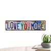 Ich liebe dich mehr Wanddeko Metallschild Romantisch Vintage Herzform Heimdeko Wohnzimmer Schlafzimmer Wandbehang Kunst Geschenke Hochzeit