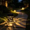 Solar Wall Light, Hummingbird Butterfly Projection Lantern, Waterproof Outdoor Garden Fence Lamp for Yard Patio Decor