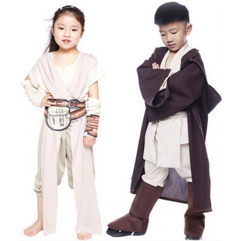 Wars Star Childrens Jedi Rey Outfit Elegant Design For Girls Soft Polyester Fabric