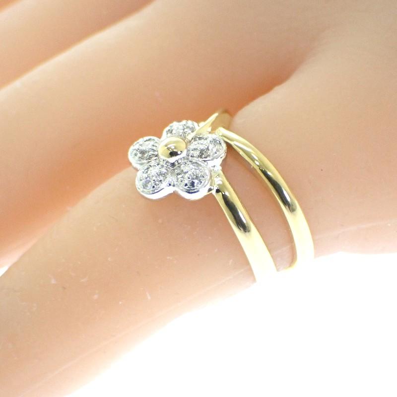 Ponte Vecchio  #10(JP Size) ring K18 yellow gold/K18 white gold Women