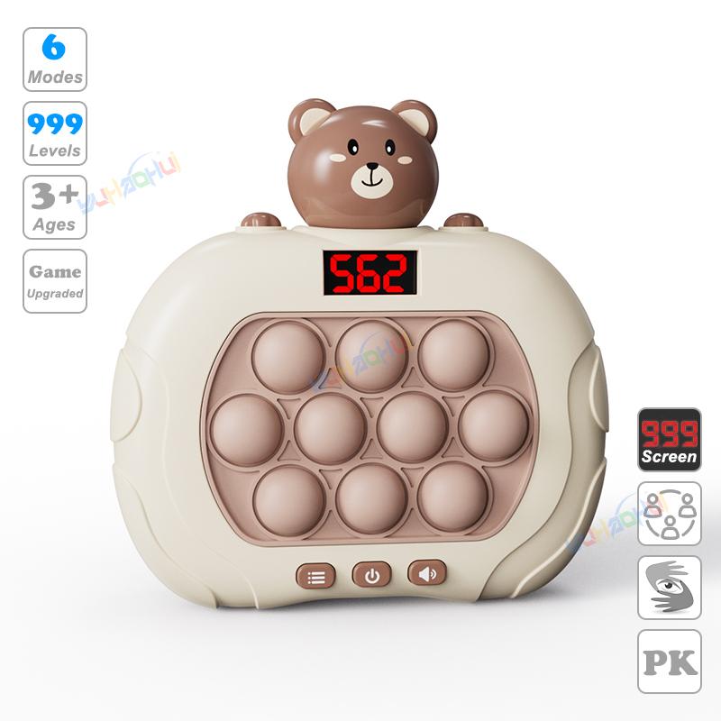 999 Level Electronic Pop Push Quick Push Game Console with LED Display Screen, Suitable for Adult and Child Fidget Toy Christmas