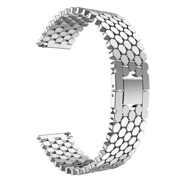 22mm 20mm Stainless Steel Strap for Samsung Galaxy Watch 3 45mm Band Gear S3 Active 2 for Huawei Watch Bracelet For Amazfit