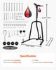 2 In 1 Heavy Duty Punching Bag Frame Boxing Punching Fitness Stand Steel