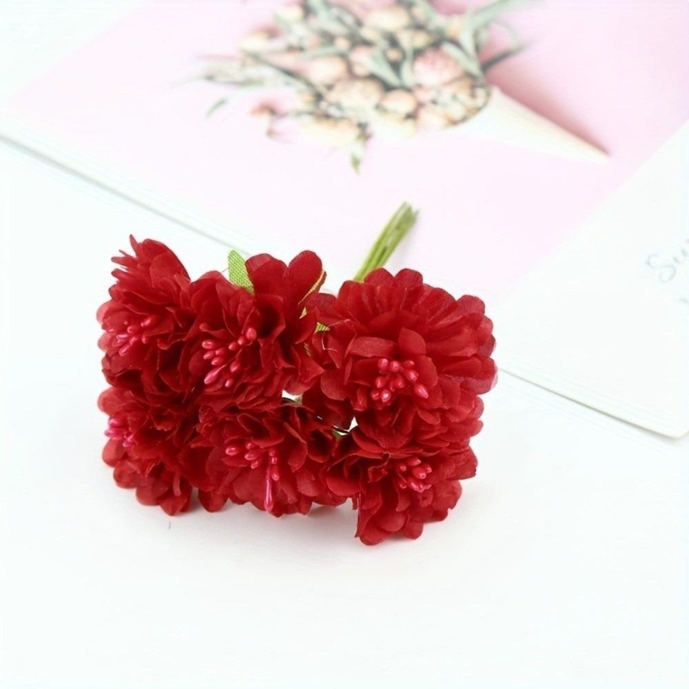 6 Heads Hydrangea Bouquet Small Bundle Artificial Flowers Creative Simulation Flowers Gift Bouquet