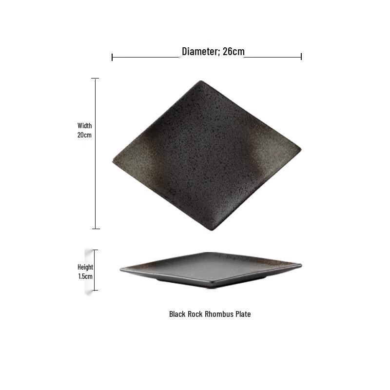 Drui en Japanese Style Ceramic Dinner Plate 2-pack