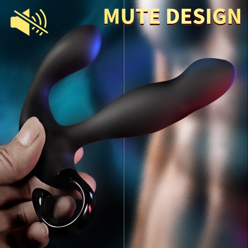 Male Prostate Massage Vibrator Anal Plug Wireless Control Wear Silicone Stimulate Massager Delay Ejaculation Ring Toy For Men