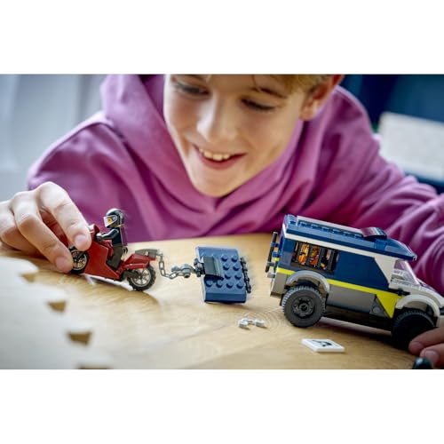 LEGO City Police Car Toy - Birthday Present, Building Blocks, Educational Toy for Boys and Girls, Ages 6, 7, 8, 9, Vehicle, Car, Miniature Car, Interi