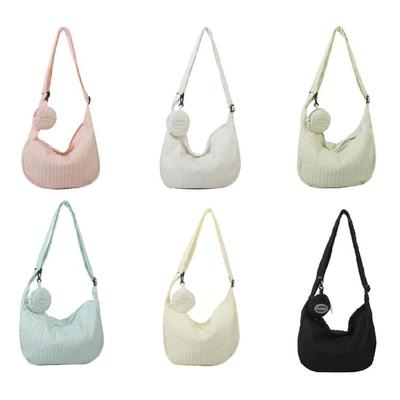 Ruched Design Satchel Bag Pleated Bag Minimalist Bag Korean Style Shoulder Bag