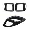 YOCTM Glossy Black Tail Light Cover for Jeep Renegade 2016 2017 2018 ABS Lamp Guard Protector Bezel Trim Exterior Accessories 2-PACK