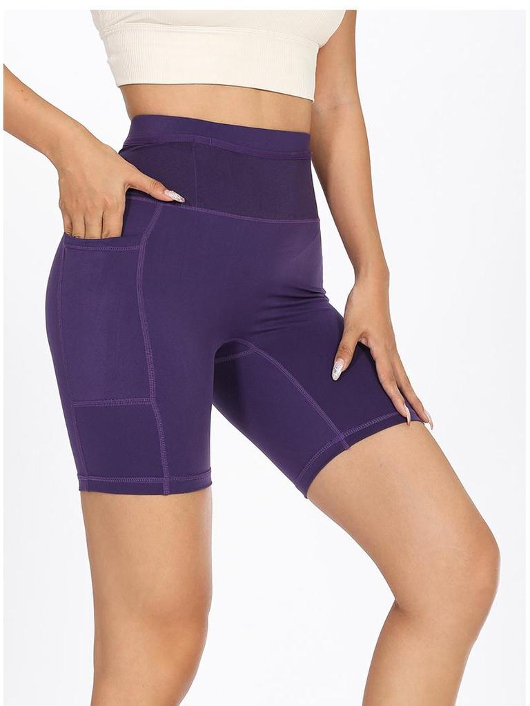 Unisex Quick-Dry 6-Pocket Kangaroo Running Shorts for Yoga and Cycling