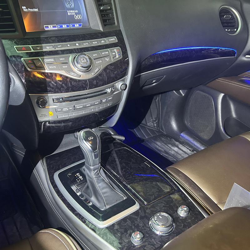 For Infiniti JX35 QX60 2012-2018 Interior Central Control Panel Door Handle Carbon Fiber Stickers Decals Car styling Accessorie