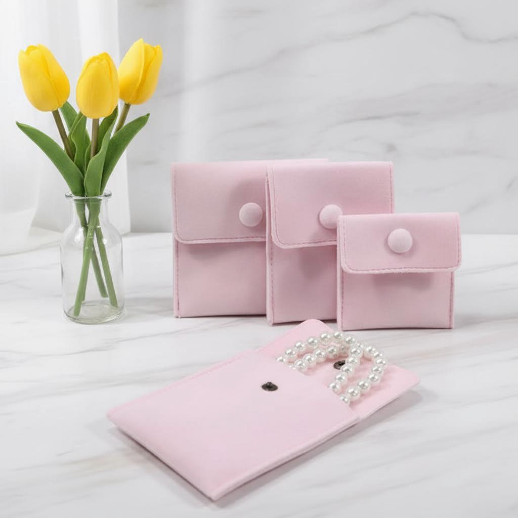 1pcs Jewellery Pouch Packaging Bag Soft Velvet Gift Bracelet Necklace Earrings Rings Storeage Custom Logo