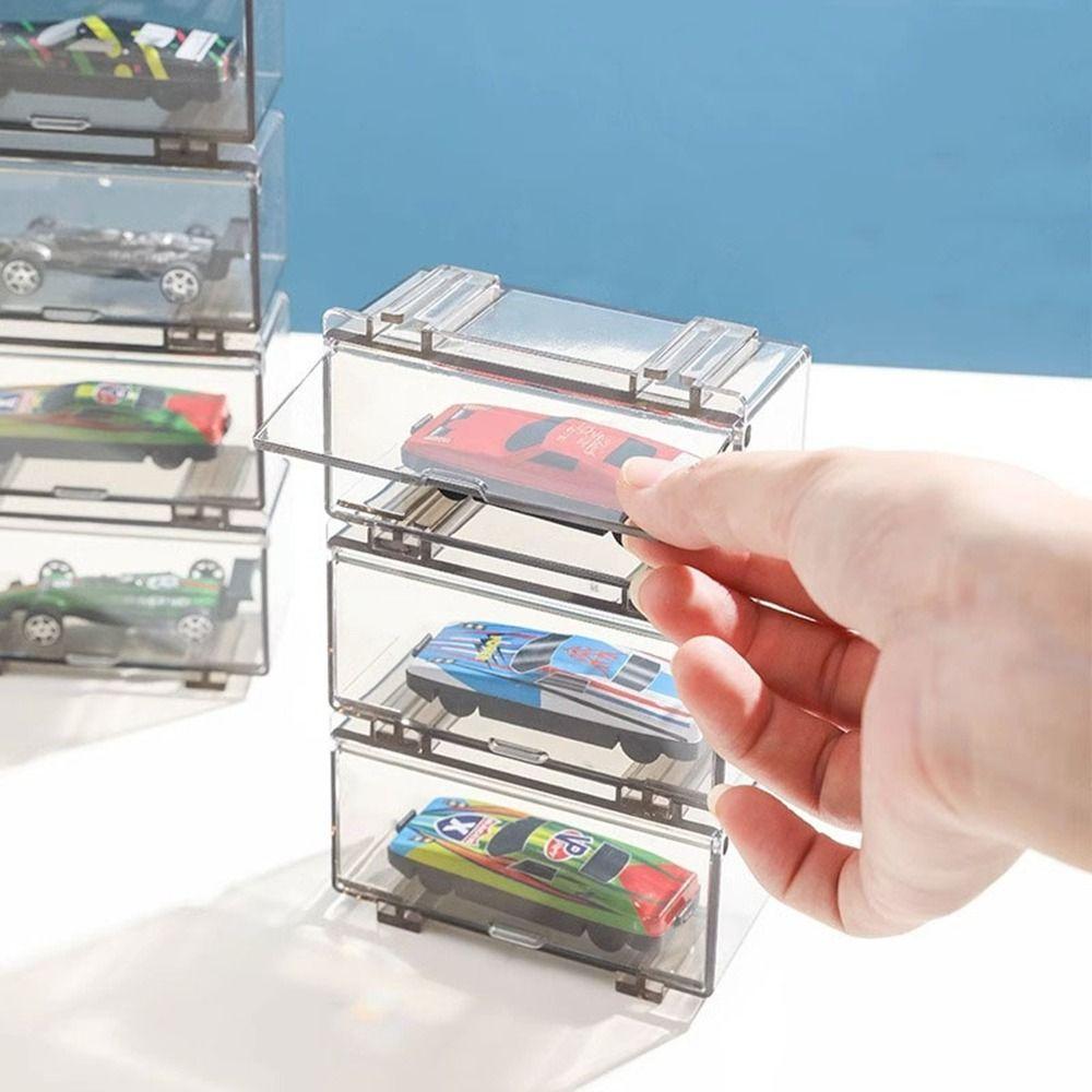 1:64 Diecast Car Display Box Transparent Car Toys Case Portable Model Car Box  Boys Gift