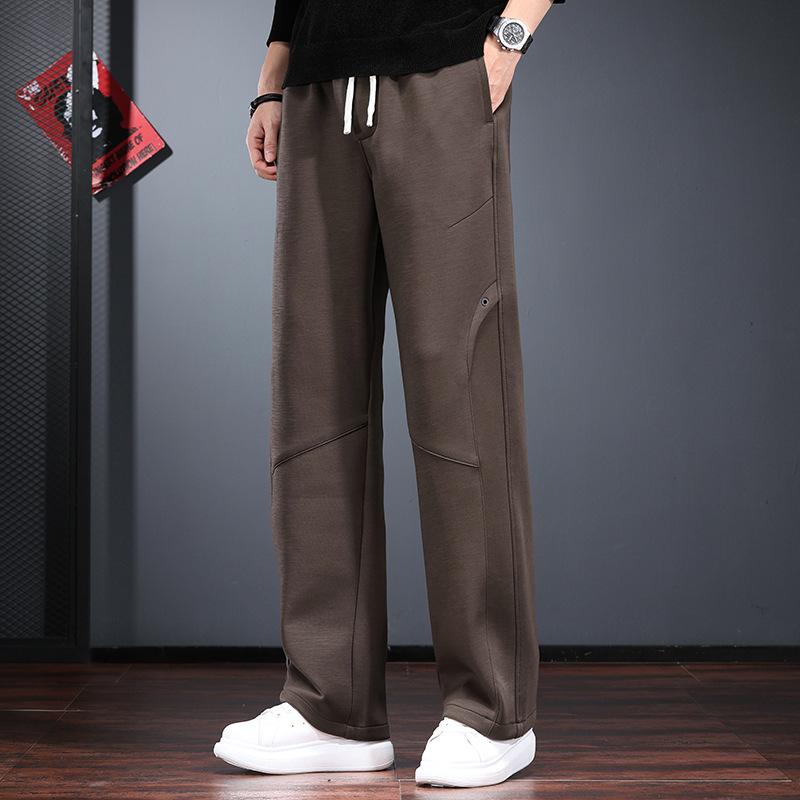 Amerikanische lässige Hose Herren Herbst und Winter locker gerade Jogginghose Fall hohe Straße elastisch schwere Luftschicht Hose