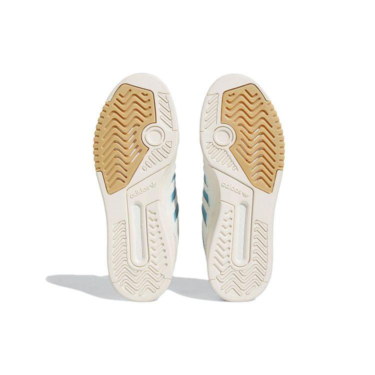 Adidas Originals Drop Step Non-Slip Wear-Resistant Lightweight Low-Top Skate Shoes Unisex Skate Shoes White Blue HQ7127