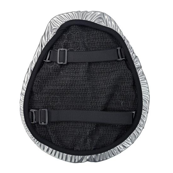 Motorcycle Gel Seat Cushion, Universal Electric Scooter Comfort Pad, Waterproof UV Protection Shock Absorbing Seat Cover for Delivery Bike