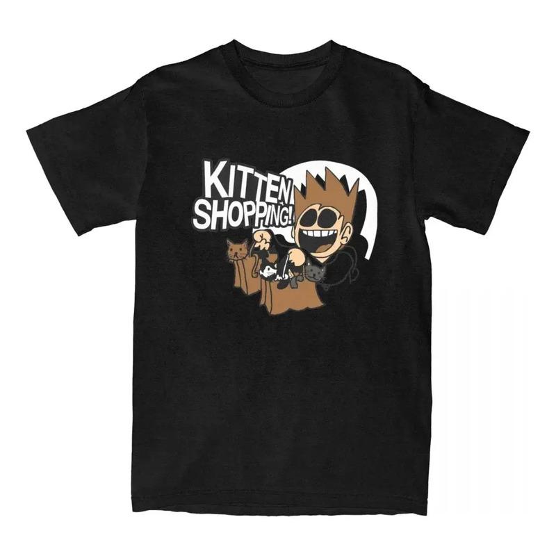 Camiseta Divertida De Dibujos Animados De Eddsworld Kitten S S