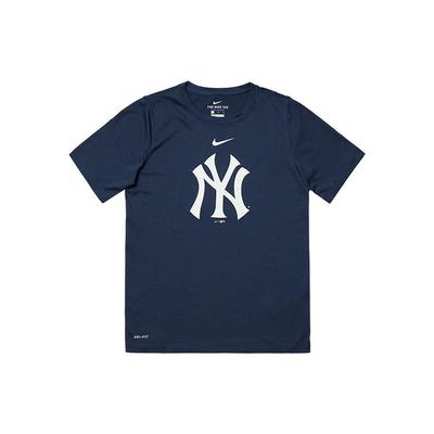 X MLB T-Shirt Collaboration New York Yankees Double Logo Print Classic Crew Neck Short Sleeve American Vintage Kids Tops Navy-Blue 3Z3B7SAG5-NYY