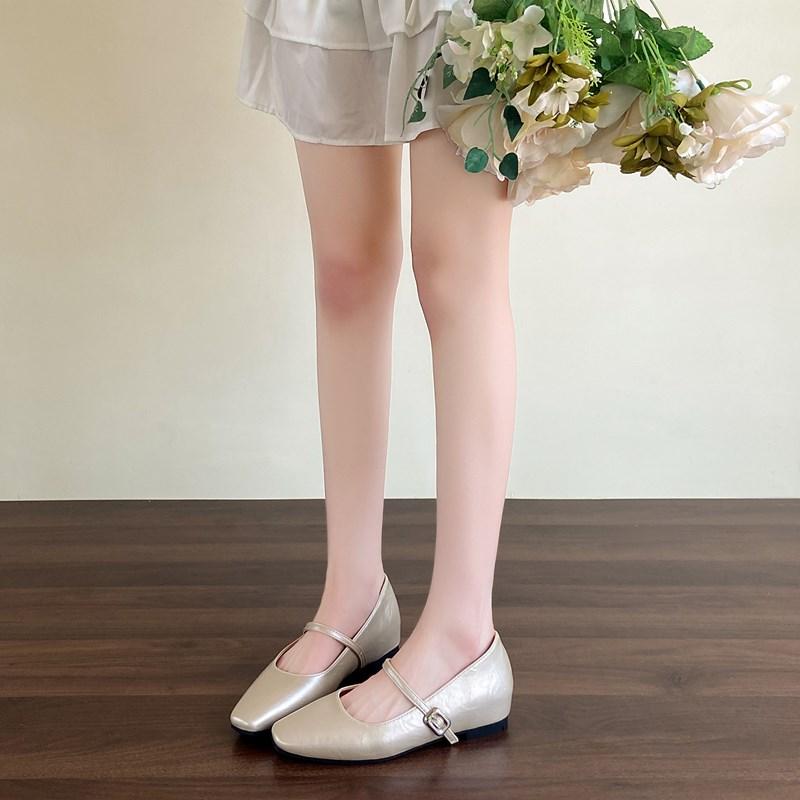 CRLAYDK Women's Pointed Toe Mary Janes Inner Height Increase Loafers Ladies Office Work Slip On Dress Casual Walking Shoes