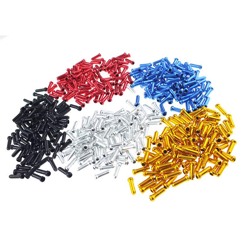 

Aluminum Bicycle Gear & Brake Cable End Caps - 30 Pack, Assorted Colors красный