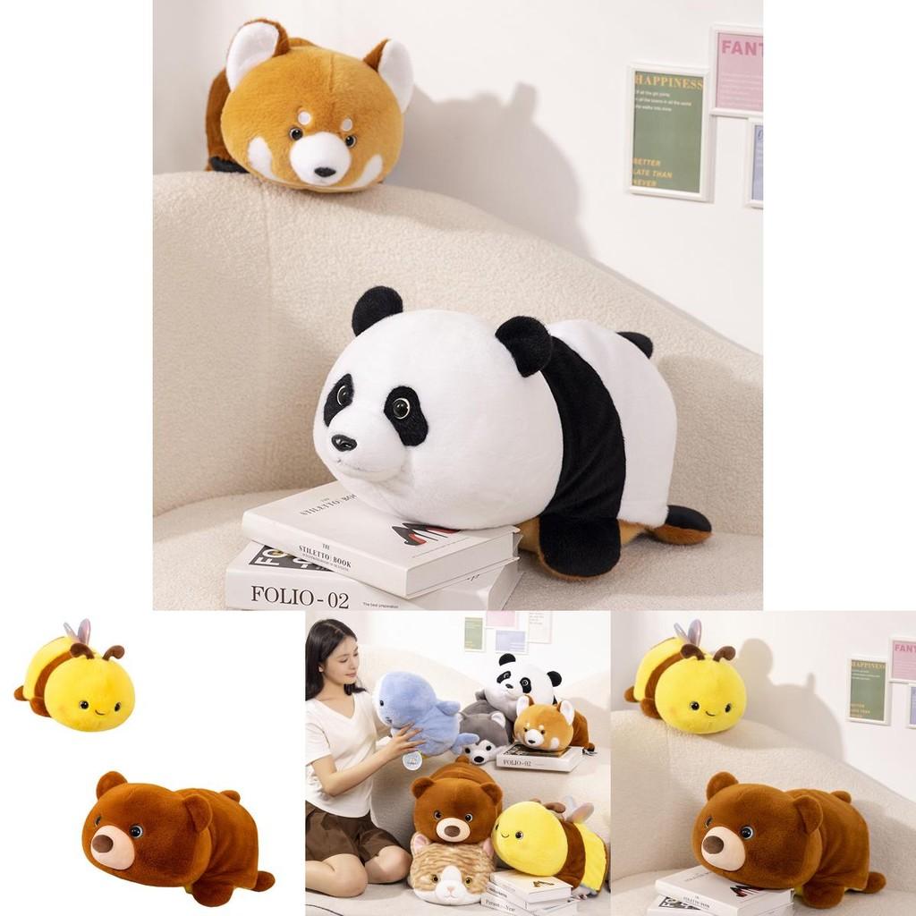 Süßes Wende-Biene zu Panda Shiba Inu Hai Plüschtier für Kinder Perfekte Geschenkidee