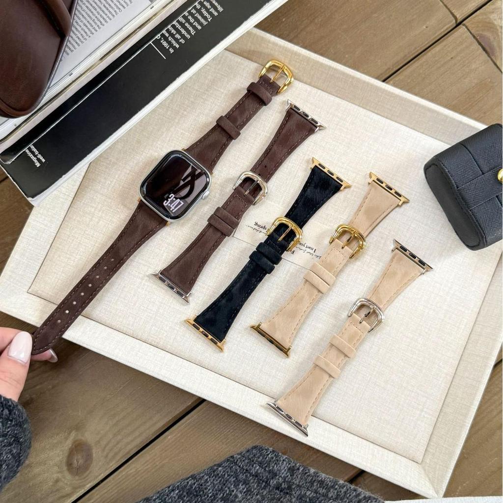 Bracelet en soie pour Apple Watch Series S11/S10/98765SE - Design taille fine pour femme.
