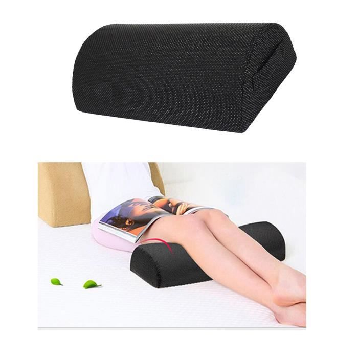 2x Coussin de Jambe Coussin Mousse à Mémoire Forme Motif de Demi-lune