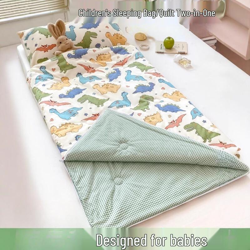 LISM Children's T-Rex Cotton Sleeping Bag Quilt