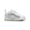 Air Jordan 1 Low Alt SE TD Glitter Swoosh Baby Sneakers White Blue-Tint Summit-White FQ9114-100