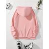 Mädchen 2000er Kirsch Liebe Langarm Kapuzenpullover mit Tasche Lustiges Gothic Sweatshirt Damen Print Lässiger Kapuzenpullover Streetwear Y2k Kleidung
